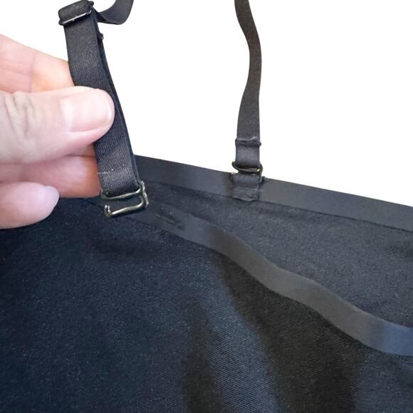 SKIMS Seamless Sculpt Bandeau Bra Onyx Black NWT Size 4X Plus Removable Straps - Picture 11 of 11